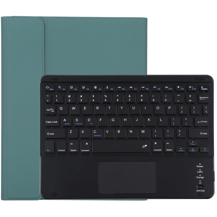 TG109BC 可拆式藍牙黑色鍵盤 + 超細纖維皮革平板保護套，適用於 iPad Air 2020，附觸控板、筆槽及筆架，TG109BC