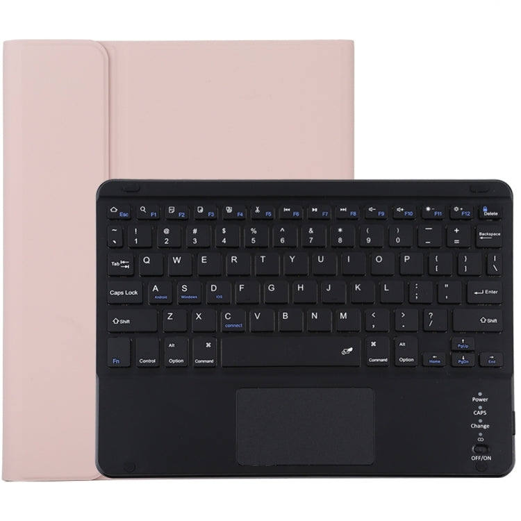 TG109BC 可拆式藍牙黑色鍵盤 + 超細纖維皮革平板保護套，適用於 iPad Air 2020，附觸控板、筆槽及筆架，TG109BC