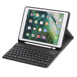 A102B 適用於 iPad 10.2 吋 2019 超薄可拆式藍牙鍵盤皮革平板保護套，具支架及筆槽功能，A102B 黑色、A102B 金色、A102B 藍色、A102B 玫瑰金