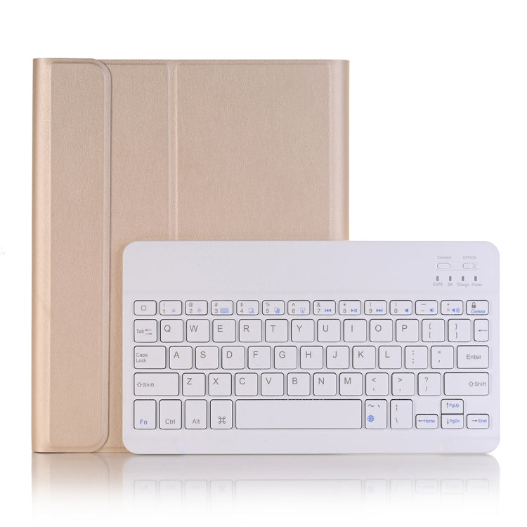 A102B 適用於 iPad 10.2 吋 2019 超薄可拆式藍牙鍵盤皮革平板保護套，具支架及筆槽功能，A102B 黑色、A102B 金色、A102B 藍色、A102B 玫瑰金