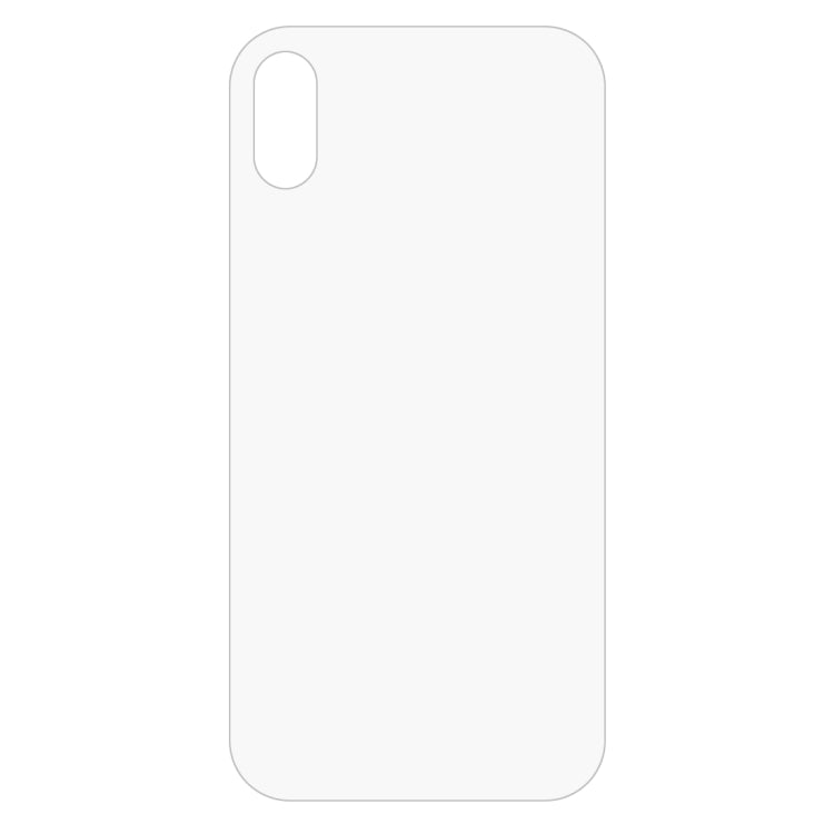 For iPhone X / XS Transparent Tempered Glass Back Screen Protector, For X