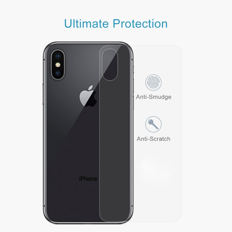 For iPhone X / XS Transparent Tempered Glass Back Screen Protector, For X