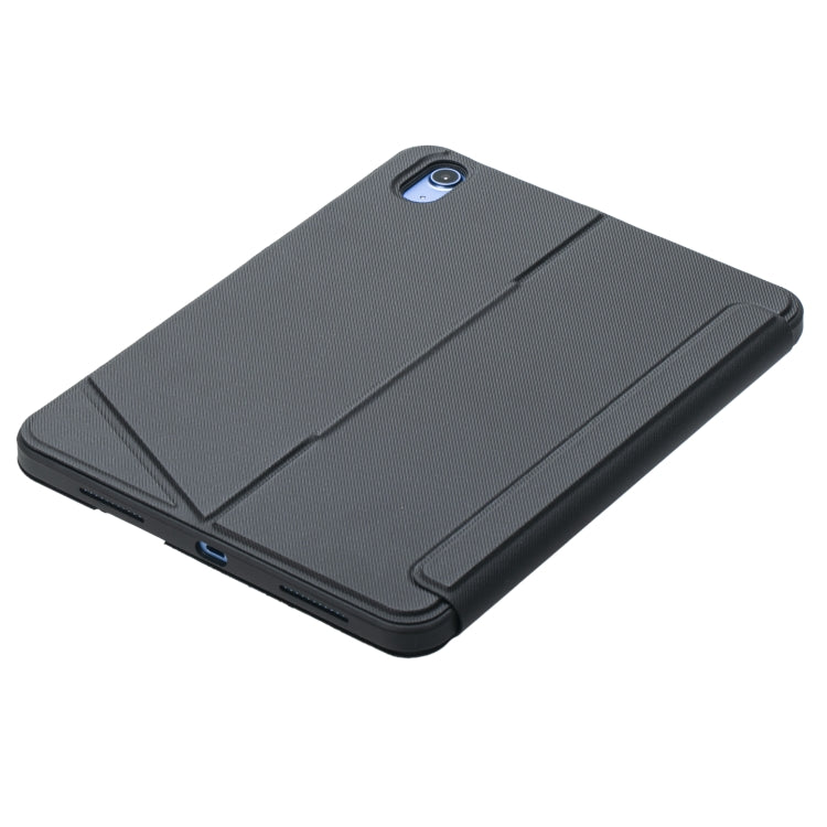 T10-AS 適用於iPad 11 2025 / iPad 第10代 10.9 2022 觸控背光分離式藍牙鍵盤皮革保護套，T10-A