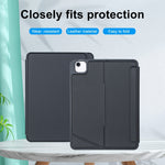 T11-AS 適用於 iPad Air 11 2025 / Air 5 / 4 10.9 / Pro 11 2022&2021&2020&2018 觸控背光分離式藍牙鍵盤皮革保護套，T11-AS