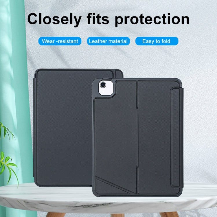 T11-AS 適用於 iPad Air 11 2025 / Air 5 / 4 10.9 / Pro 11 2022&2021&2020&2018 觸控背光分離式藍牙鍵盤皮革保護套，T11-AS