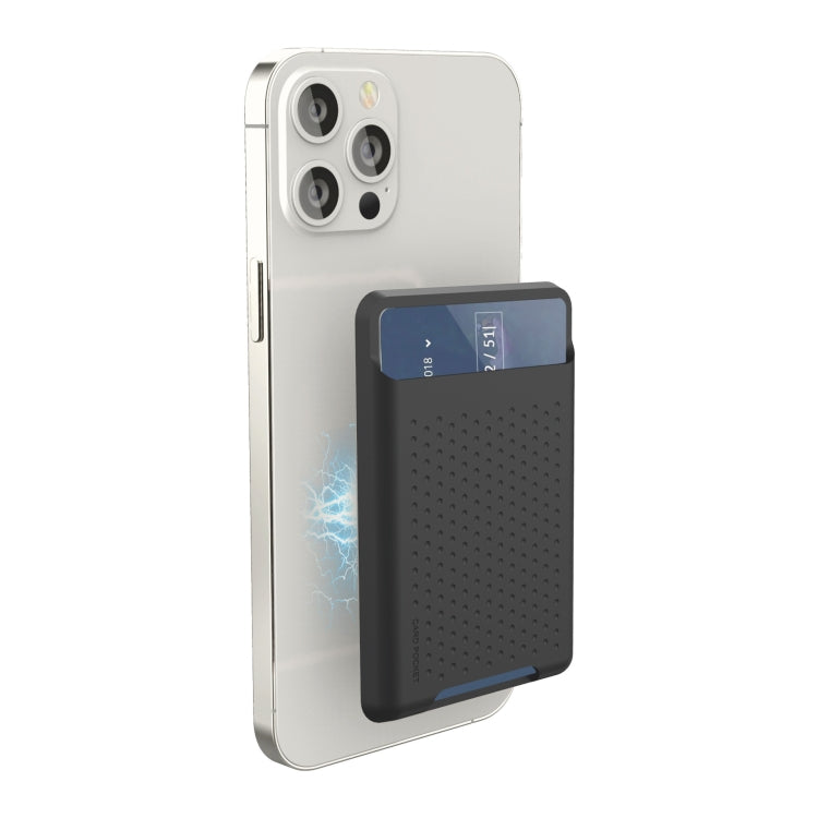 適用於iPhone 13系列 / iPhone 12系列矽膠錢包袋卡片套防消磁卡片夾Magsafing磁性貼