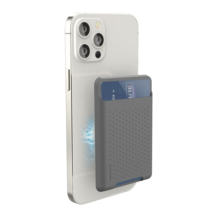 適用於iPhone 13系列 / iPhone 12系列矽膠錢包袋卡片套防消磁卡片夾Magsafing磁性貼