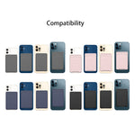 適用於iPhone 13系列 / iPhone 12系列矽膠錢包袋卡片套防消磁卡片夾Magsafing磁性貼