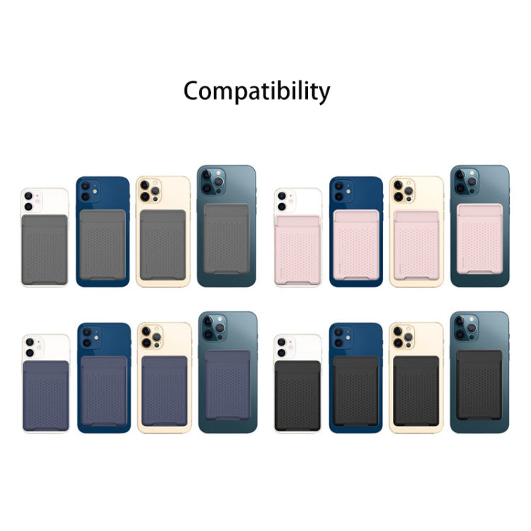 適用於iPhone 13系列 / iPhone 12系列矽膠錢包袋卡片套防消磁卡片夾Magsafing磁性貼