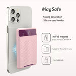 適用於iPhone 13系列 / iPhone 12系列矽膠錢包袋卡片套防消磁卡片夾Magsafing磁性貼