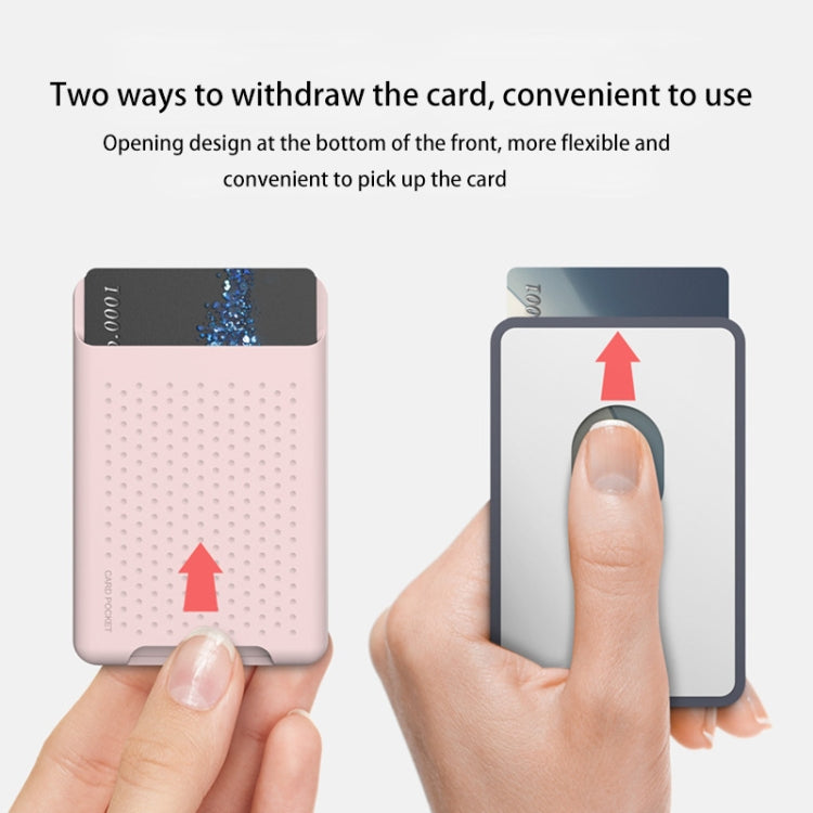 適用於iPhone 13系列 / iPhone 12系列矽膠錢包袋卡片套防消磁卡片夾Magsafing磁性貼