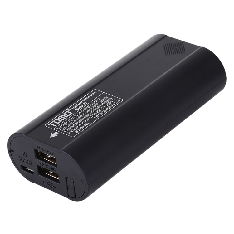 TOMO P2 USB 智能雙電池充電器，帶指示燈，適用於 18650 鋰離子電池，TOMO P2