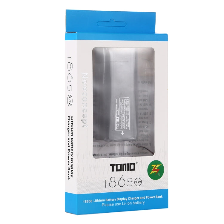 TOMO P2 USB 智能雙電池充電器，帶指示燈，適用於 18650 鋰離子電池，TOMO P2