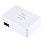 WLX-818F 六合一 10W QC3.0 無線充電 + USB-C / Type-C + 四埠 USB 充電器附智慧 LCD 顯示屏，歐規 / 澳規插頭，白色