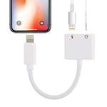 GL011 2合1 8針母座 + 3.5mm母座轉8針公座音頻充電轉接器