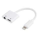GL011 2合1 8針母座 + 3.5mm母座轉8針公座音頻充電轉接器