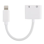 GL011 2合1 8針母座 + 3.5mm母座轉8針公座音頻充電轉接器