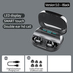 263 TWS CVC8.0 Noise Cancelling Bluetooth Earphone with Charging Box, Support Touch & Three-screen LED Battery Display & Phone Holder & Power Bank & HD Call & Voice Assistant, 263