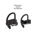 JHO-A9 TWS 無線掛耳式藍牙耳機，附充電與收納一體化拉鍊包，支援語音控制，JHO-A9