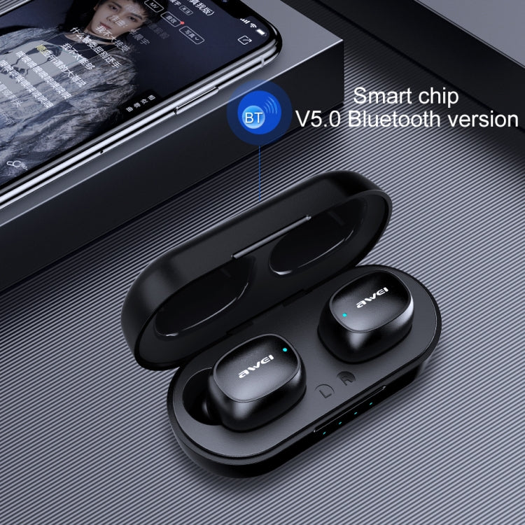 awei T13 TWS 藍牙 V5.0 真無線運動耳機附充電盒