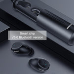awei T55 TWS 藍牙 V5.0 真無線運動耳機，附便攜充電盒