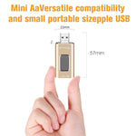 Richwell 3 合 1 64G Type-C + 8 針 + USB 3.0 金屬推拉式隨身碟，具 OTG 功能