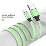 3.5A 液態矽膠 3合1 USB轉 USB-C / Type-C + 8Pin + Micro USB 可伸縮數據同步充電線
