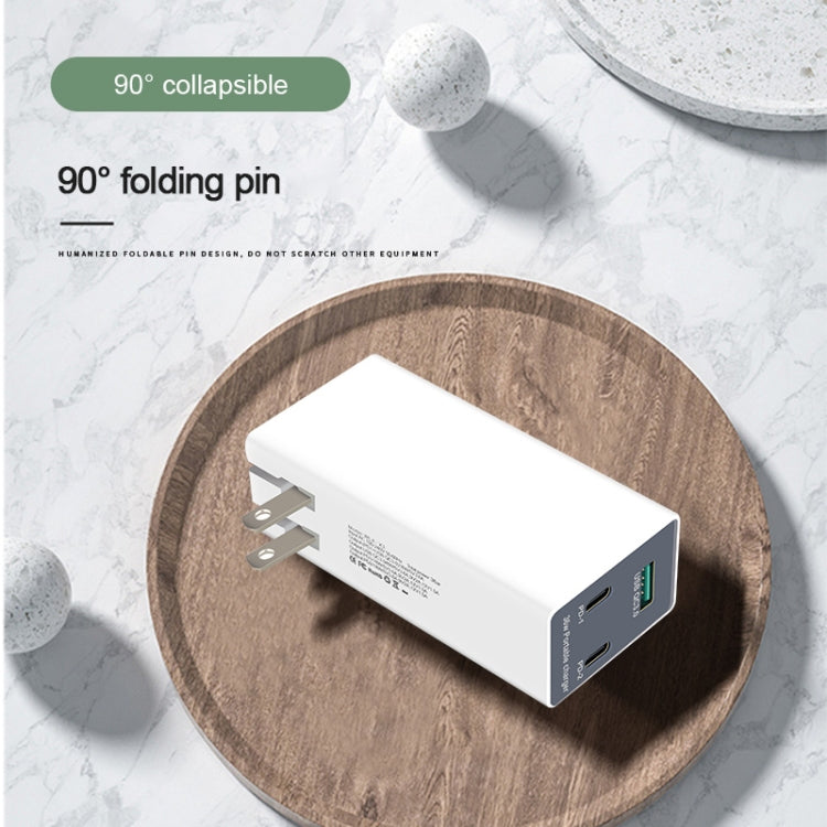 WLX-X3 36W 90度可折疊插腳便攜多功能 USB 充電器，美規插頭