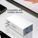 WLX-X3 36W 90度可折疊插腳便攜多功能 USB 充電器，美規插頭