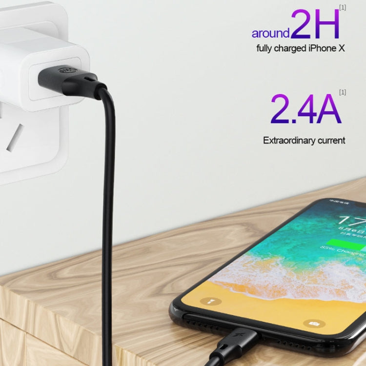 WK WDC-092 3m 2.4A最大輸出全速Pro系列USB轉8針數據同步充電線，3m 8針