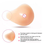 AS4 Spiral Shape Postoperative Rehabilitation Fake Breasts Silicone Breast Pad Nipple Cover 300g/Right, 300g/Right