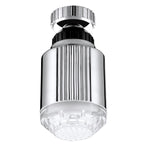 SDF-B5 1 LED ABS溫度感應RGB LED水龍頭燈水光淋浴燈，尺寸：75 x 37mm，接口：22mm（銀色），SDF-B5