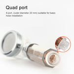 SDS-A23 15 LED ABS溫度感應負離子RGB LED淋浴頭，尺寸：23 x 6.5 x 5.8cm，接口：20mm，SDS-A23