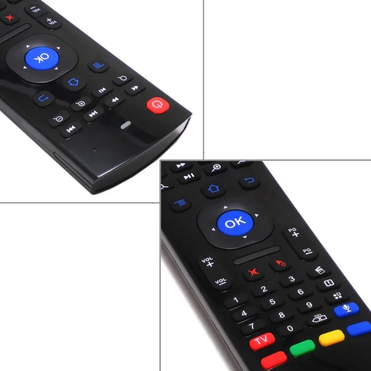 MX3-M 空中滑鼠無線 2.4G 遙控鍵盤，帶麥克風，適用於 Android TV Box / 迷你 PC，帶麥克風的空中滑鼠