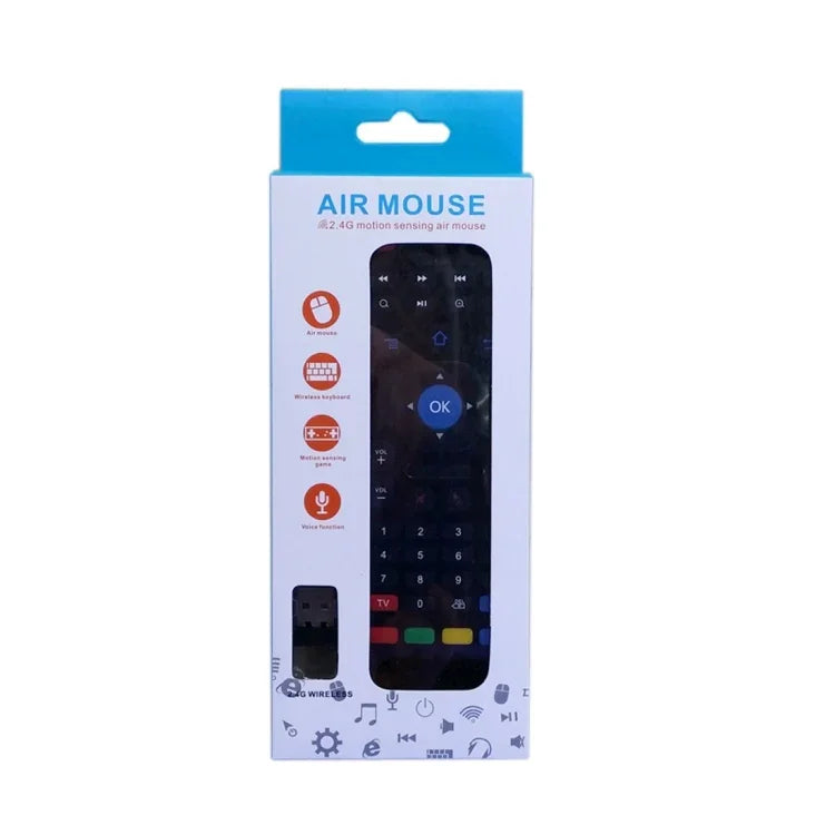 MX3-M 空中滑鼠無線 2.4G 遙控鍵盤，帶麥克風，適用於 Android TV Box / 迷你 PC，帶麥克風的空中滑鼠