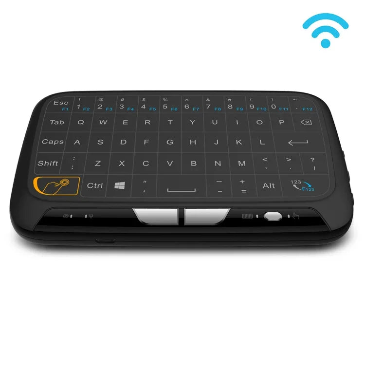 H18 2.4GHz 迷你無線空中滑鼠 QWERTY 鍵盤，帶觸控板 / 震動，適用於 PC、電視，H18 無線鍵盤