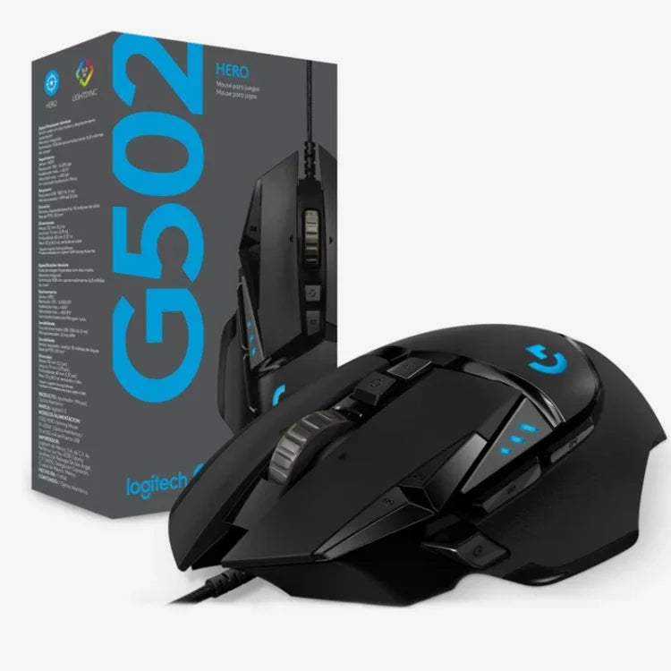 羅技 G502 HERO 有線遊戲滑鼠，11 鍵，長度：2.1m