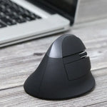 DELUX M618 迷你 2.4G 無線 2400DPI USB 可充電人體工學垂直滑鼠，M618 灰色