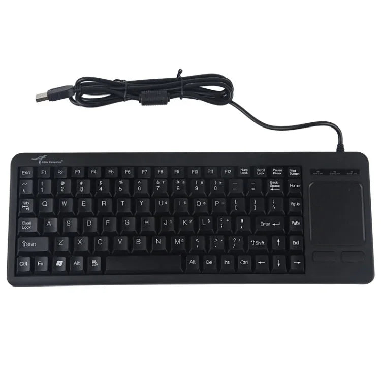 DS-8800 USB 介面防潑水雷射雕刻字體一體成型有線觸控板鍵盤，長度：1.5m，DS-8800 USB