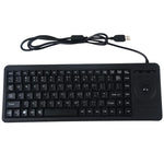 DS-8900 USB 介面防潑水雷射雕刻字體一體成型有線軌跡球鍵盤，長度：1.5m，DS-8900 USB