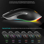iMICE X6 有線滑鼠 6 鍵彩色 RGB 遊戲滑鼠，X6