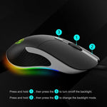 iMICE X6 有線滑鼠 6 鍵彩色 RGB 遊戲滑鼠，X6