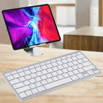 WB-8022 超薄無線藍牙鍵盤，適用於 iPad、三星、華為、小米、平板電腦或智慧型手機，法語鍵，法語鍵