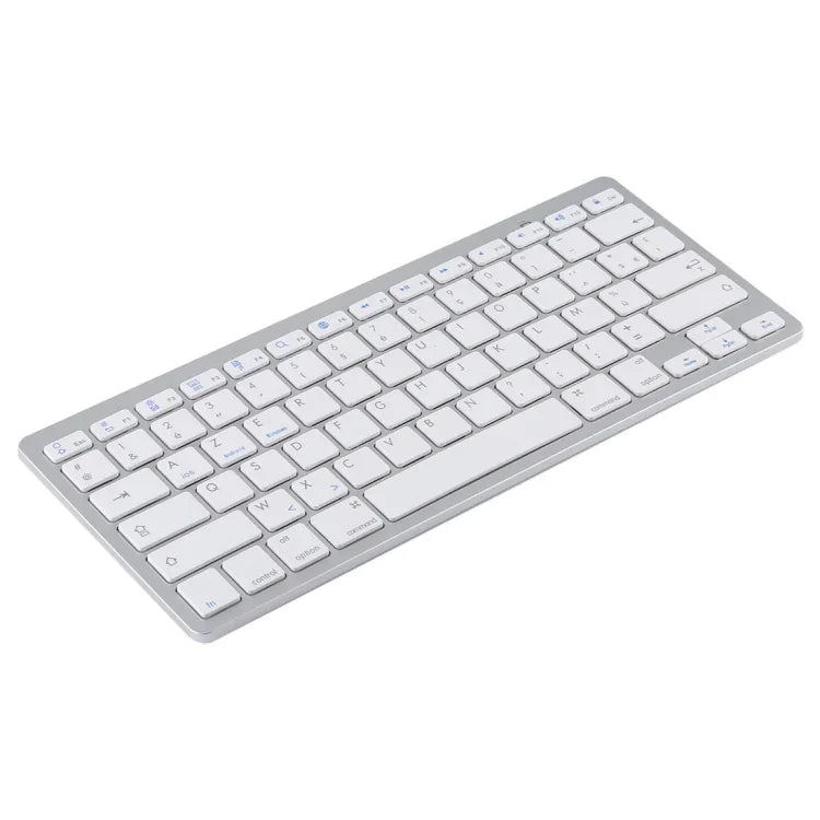 WB-8022 超薄無線藍牙鍵盤，適用於 iPad、三星、華為、小米、平板電腦或智慧型手機，法語鍵，法語鍵