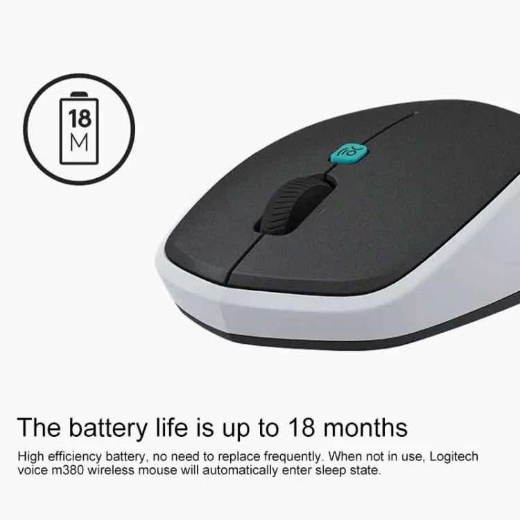 羅技 Voice M380 4鍵智慧語音輸入無線滑鼠，M380