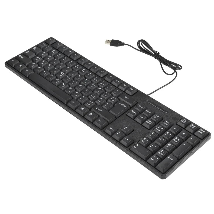 MC-689 防水 USB 有線鍵盤，阿拉伯語版本，MC-689