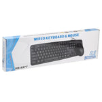 KB-8377 USB 有線鍵盤滑鼠組，KB-8377