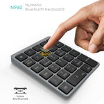 N960 超薄通用鋁合金可充電無線藍牙數字鍵盤，N960