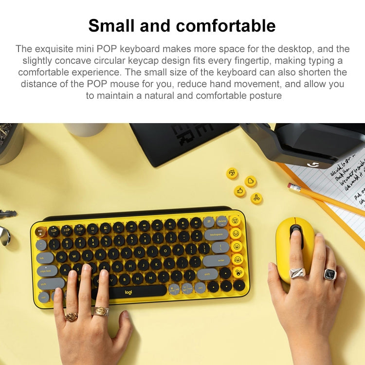 Logitech POP KEYS Round Button Bluetooth Mechanical Keyboard