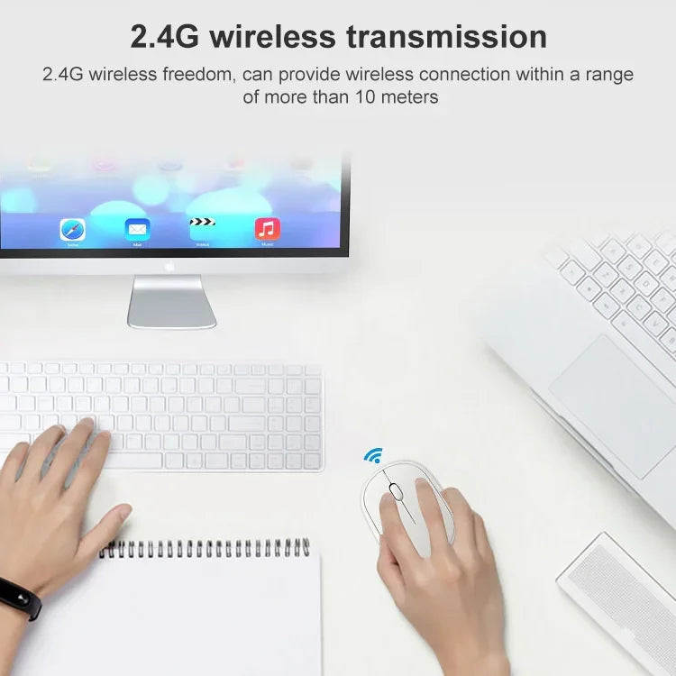 ZGB 360 2.4G 電腦筆電無線充電迷你滑鼠 1000dpi